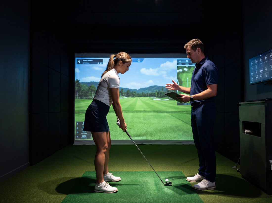 Photo of golf coach and Swing Bays custom coaching packages